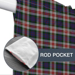 ScotsTee Shop Scottish Fraser Red Dress Tartan Tie Up Valance Curtain
