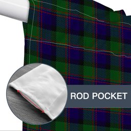 ScotsTee Shop Scottish Gammell 1978 Tartan Tie Up Valance Curtain
