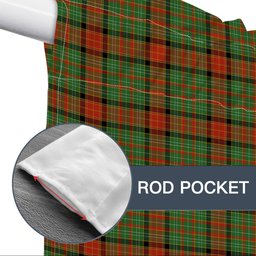 ScotsTee Shop Scottish Dalrymple of Castleton #2 Ancient Tartan Tie Up Valance Curtain