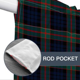 ScotsTee Shop Scottish Fletcher of Dunans Modern Tartan Tie Up Valance Curtain
