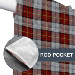 ScotsTee Shop Scottish Gillies Red Dress Tartan Tie Up Valance Curtain