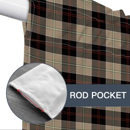 ScotsTee Shop Scottish Dunlop Hunting Ancient Tartan Tie Up Valance Curtain