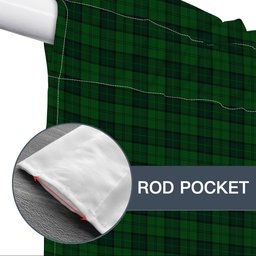 ScotsTee Shop Scottish Dunbar Hunting Tartan Tie Up Valance Curtain