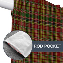 ScotsTee Shop Scottish Drummond of Strathallan Tartan Tie Up Valance Curtain