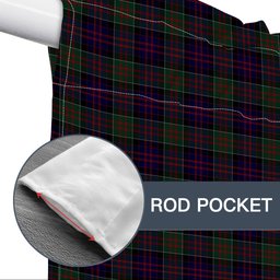 ScotsTee Shop Scottish Donald of Clan Ranald Tartan Tie Up Valance Curtain
