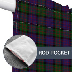 ScotsTee Shop Scottish Denovan The Lairdship of Tartan Tie Up Valance Curtain