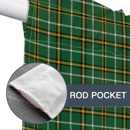 ScotsTee Shop Scottish Forrester Hunting Ancient Tartan Tie Up Valance Curtain
