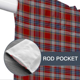 ScotsTee Shop Scottish Drummond of Perth Dress 2 Tartan Tie Up Valance Curtain
