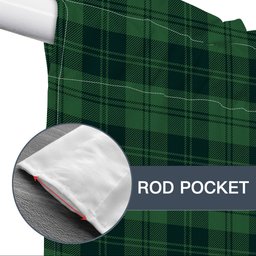 ScotsTee Shop Scottish Erskine Hunting Modern Tartan Tie Up Valance Curtain