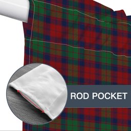 ScotsTee Shop Scottish Fraser of Altyre Modern Tartan Tie Up Valance Curtain