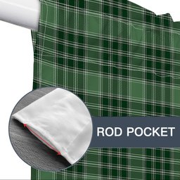 ScotsTee Shop Scottish Donald Lord of the Isles Hunting Tartan Tie Up Valance Curtain