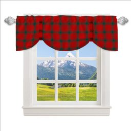 ScotsTee Shop Scottish Donald of Sleat Modern Tartan Tie Up Valance Curtain