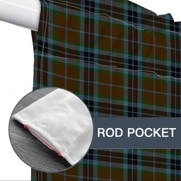 ScotsTee Shop Scottish MacTavish Hunting Tartan Tie Up Valance Curtain