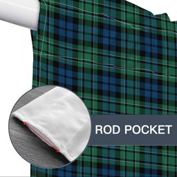 ScotsTee Shop Scottish MacCallum Ancient SC Tartan Tie Up Valance Curtain