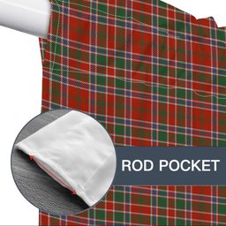 ScotsTee Shop Scottish McDonald of Lochmaddy Ancient Tartan Tie Up Valance Curtain