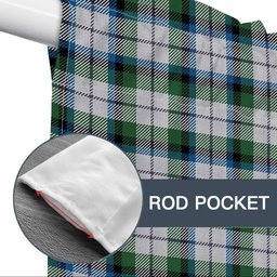 ScotsTee Shop Scottish McNaughton Dress Ancient Tartan Tie Up Valance Curtain