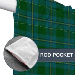 ScotsTee Shop Scottish Irvine of Bonshaw Tartan Tie Up Valance Curtain