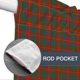 ScotsTee Shop Scottish Robertson White line New Ancient Tartan Tie Up Valance Curtain