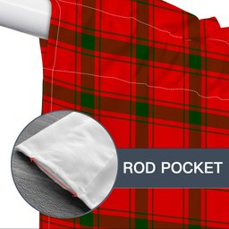 ScotsTee Shop Scottish MacDonald of Sleat SC Tartan Tie Up Valance Curtain