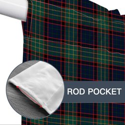 ScotsTee Shop Scottish MacNeacail Hunting Modern Tartan Tie Up Valance Curtain