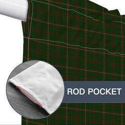 ScotsTee Shop Scottish MacKinnon Hunting Tartan Tie Up Valance Curtain