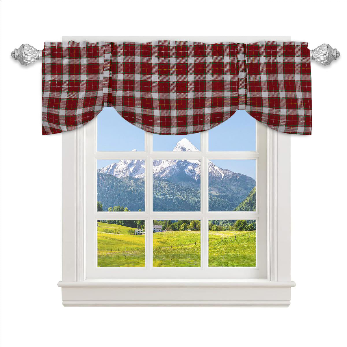 ScotsTee Shop Scottish McPhee Dress Ancient Tartan Tie Up Valance Curtain