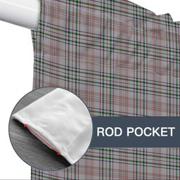 ScotsTee Shop Scottish Shaw Dress Tartan Tie Up Valance Curtain