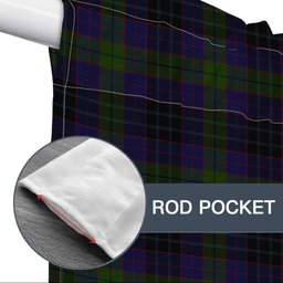 ScotsTee Shop Scottish Lumsden Hunting Tartan Tie Up Valance Curtain