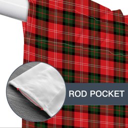 ScotsTee Shop Scottish Nisbet Modern Tartan Tie Up Valance Curtain