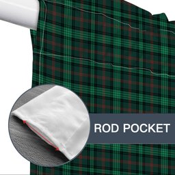ScotsTee Shop Scottish Ross Hunting Modern Tartan Tie Up Valance Curtain