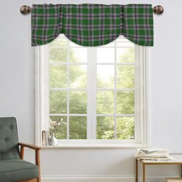 ScotsTee Shop Scottish Gray Hunting Ancient Tartan Tie Up Valance Curtain