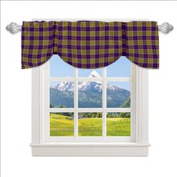 ScotsTee Shop Scottish Sheena Christie Commemorative Tartan Tie Up Valance Curtain