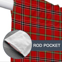 ScotsTee Shop Scottish Meldrum Dress Modern Tartan Tie Up Valance Curtain