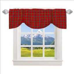 ScotsTee Shop Scottish Meldrum Dress Modern Tartan Tie Up Valance Curtain