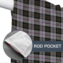 ScotsTee Shop Scottish MacPherson Dress 1951 Tartan Tie Up Valance Curtain
