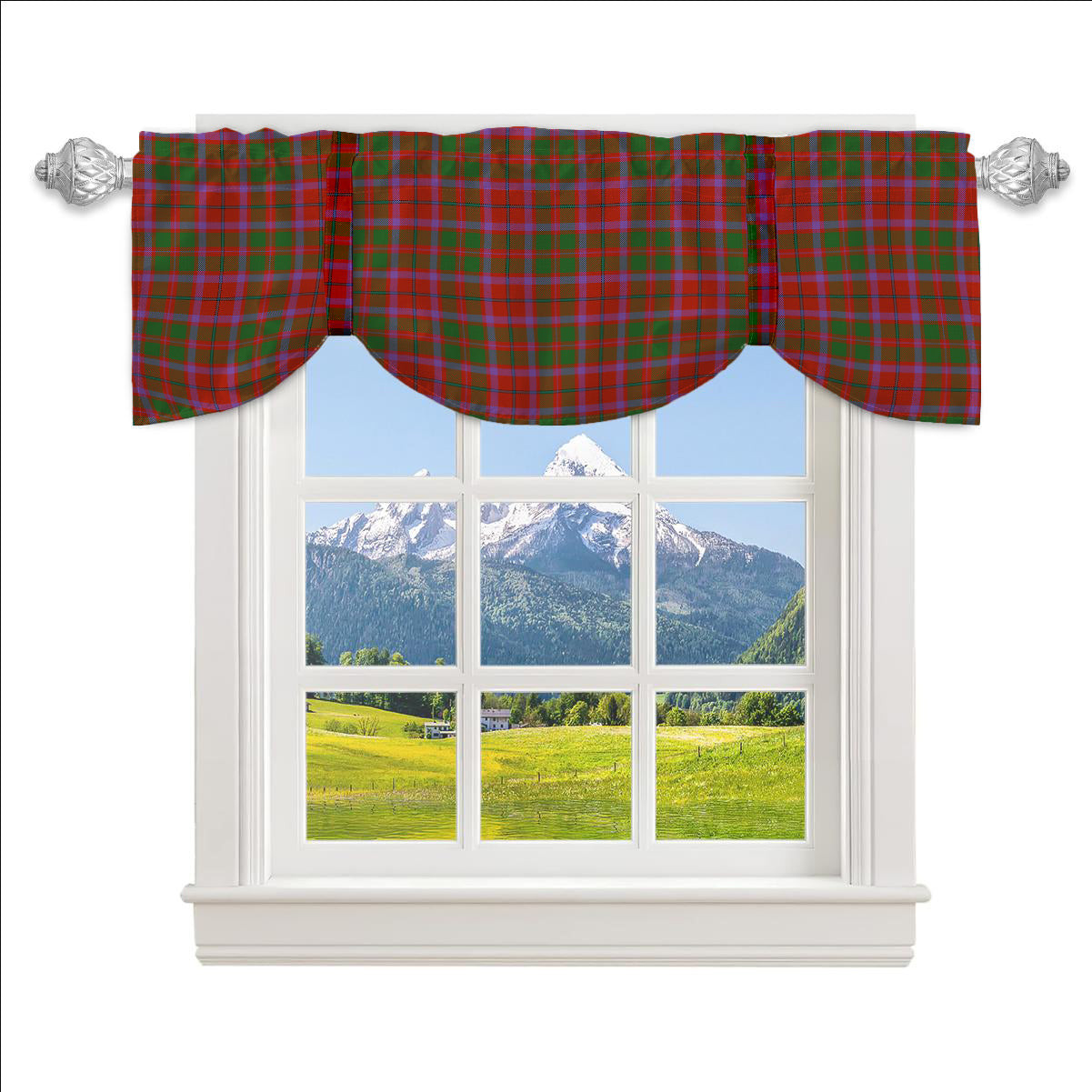 ScotsTee Shop Scottish Shaw of Tordarroch Ancient Tartan Tie Up Valance Curtain