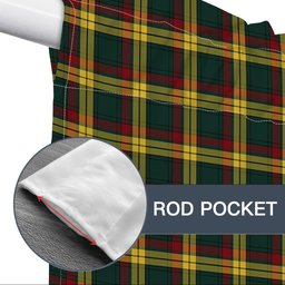 ScotsTee Shop Scottish McMillan Old Modern Tartan Tie Up Valance Curtain