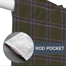 ScotsTee Shop Scottish Renn Faire Tartan Tie Up Valance Curtain