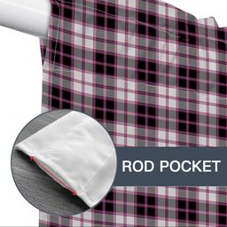 ScotsTee Shop Scottish McPherson Hunting Modern Tartan Tie Up Valance Curtain