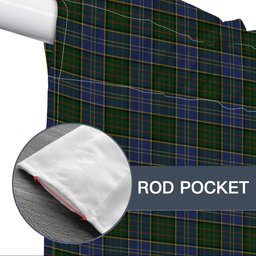 ScotsTee Shop Scottish McMillan Hunting Tartan Tie Up Valance Curtain