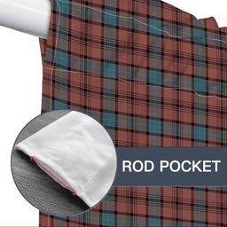 ScotsTee Shop Scottish Hannay Dress Tartan Tie Up Valance Curtain