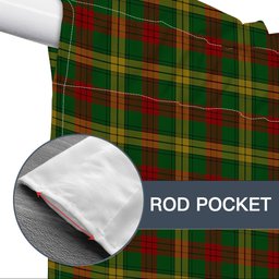 ScotsTee Shop Scottish MacMillan Society of Glasgow Tartan Tie Up Valance Curtain