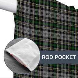 ScotsTee Shop Scottish Dalgliesh Dress Tartan Tie Up Valance Curtain
