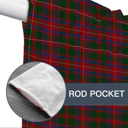 ScotsTee Shop Scottish MacKintosh Geddes Tartan Tie Up Valance Curtain