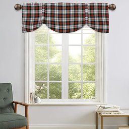 ScotsTee Shop Scottish MacDuff Dress Modern SC Tartan Tie Up Valance Curtain