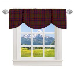ScotsTee Shop Scottish McDonald of Boisdale Tartan Tie Up Valance Curtain