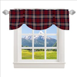 ScotsTee Shop Scottish McDonald Dress Irish Tartan Tie Up Valance Curtain