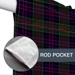 ScotsTee Shop Scottish McDonald of Clan Ranald Tartan Tie Up Valance Curtain
