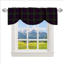 ScotsTee Shop Scottish McDonald of Clan Ranald Tartan Tie Up Valance Curtain