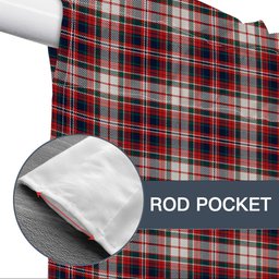 ScotsTee Shop Scottish McFarland Dress Modern Tartan Tie Up Valance Curtain